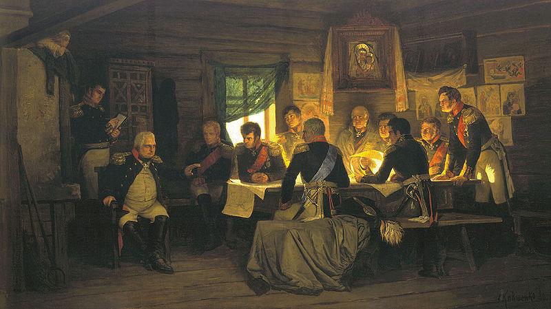 Alexey Danilovich Kivshenko Michail Illarionovich Kutuzov oil painting image